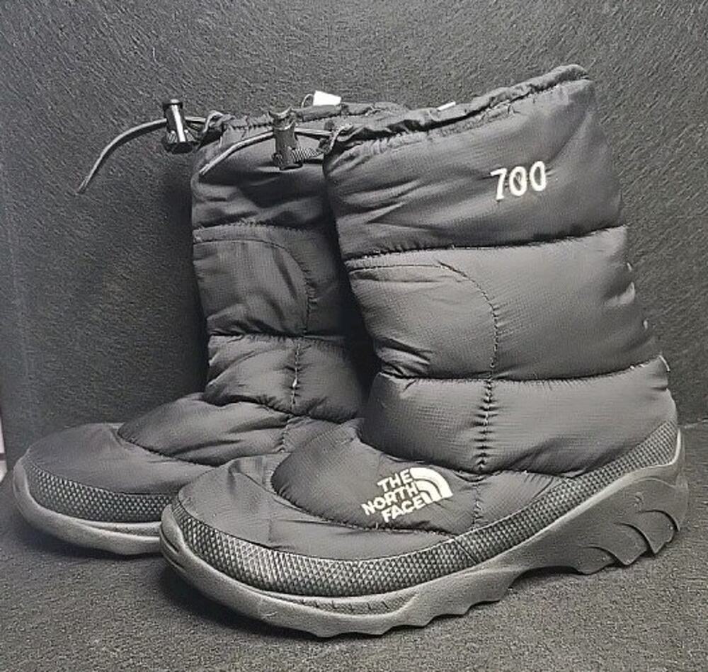 The North Face Women's 700 Snow Boots Sz 6 Black Goose Down Waterproof Insulated
